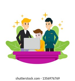 Co Worker Illustration
