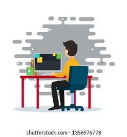 Co Worker Illustration