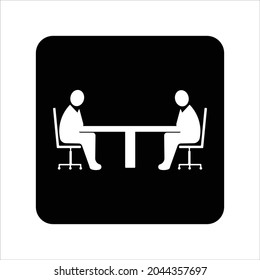 Co working Symbol Worker People With Laptops, Co working Symbol, Worker People With Laptops, Remote Work, Coworking and Workplace or Workspace