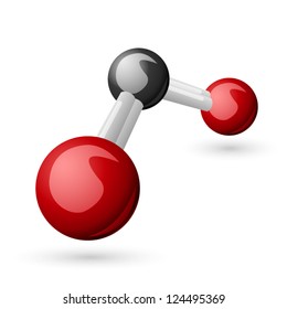 CO2 Carbon Dioxide Molecule