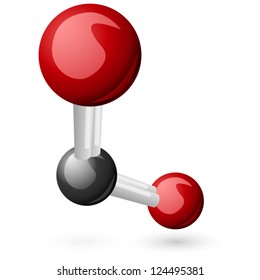 CO2 Carbon Dioxide Molecule