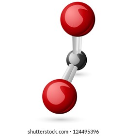 CO2 Carbon Dioxide molecule
