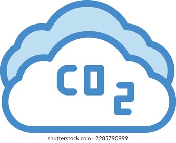 co2, carbono, emisiones, reducción, medio ambiente, ecología, contaminación, dióxido, icono, vector