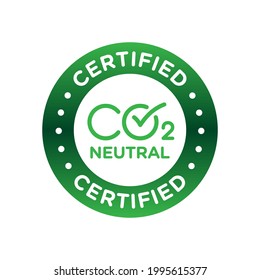 CO2 carbon emissions vector concept icon badge