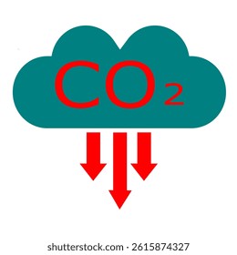 CO2 cloud computing concept ilustration