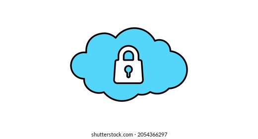 Icono simple de nube de CO2