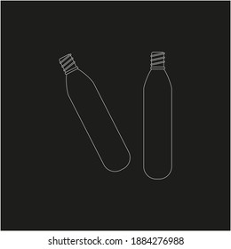 Co2 Cylinder To Inflate Wheels. Illustration For Web And Mobile Design.