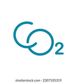 CO2 design logo template illustration