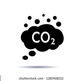 Co2 emissions Icons. Vector