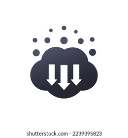 co2 gas, carbon emission reduction icon