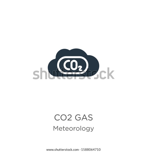 Co2\
gas icon vector. Trendy flat co2 gas icon from meteorology\
collection isolated on white background. Vector illustration can be\
used for web and mobile graphic design, logo,\
eps10