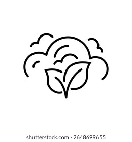 Icône de conduite de gaz Co2. Une ligne continue avec bouclage. Signal d'émission de dioxyde de carbone. Symbole de réduction des gaz d'échappement Ruban simple contour pour gaz de carbone 2. Motif de courbe de musique en boucle. Image vectorielle