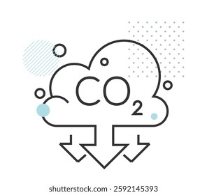 CO2 Greenhouse Emission - Stock Icon as EPS 10 File