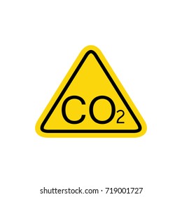 CO2 hazard sign