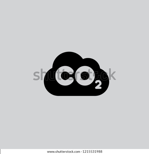 Co2アイコン 二酸化炭素 Co2 式のシンボル ベクターイラスト のベクター画像素材 ロイヤリティフリー