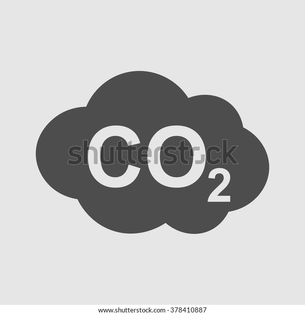 Co2アイコン 二酸化炭素式のシンボル ベクターイラスト サイン のベクター画像素材 ロイヤリティフリー