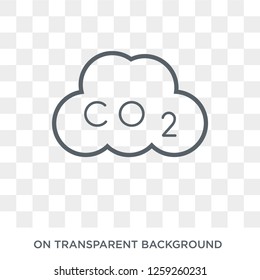 Co2 icon. Co2 design concept from  collection. Simple element vector illustration on transparent background.