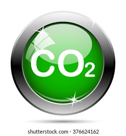 CO2 icon. Internet button on white background. EPS10 vector.
