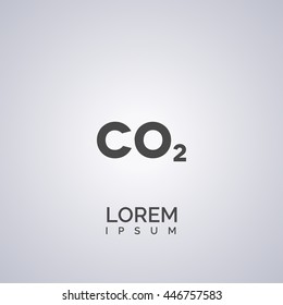 co2 icon. co2 logo