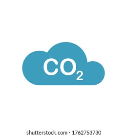 CO2 icon, logo vector template