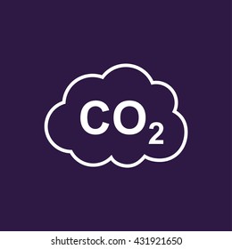 CO2 icon . Vector illustration