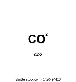 co2 icon vector. co2 sign on white background. co2 icon for web and app