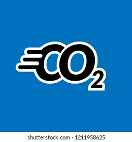 CO2 icon,logo. designed for your web site design, logo, app, UI. Vector illustration, EPS10.