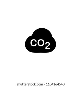 CO2 inside cloud icon