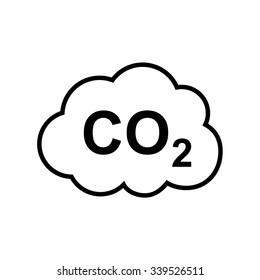 CO2 Line Icon . Vector Illustration