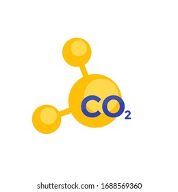 Co2 Molecule Icon For Web