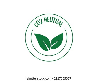 Ilustración vectorial de iconos neutrales de CO2
