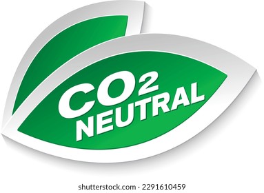 CO2 neutral leaf symbol ecology