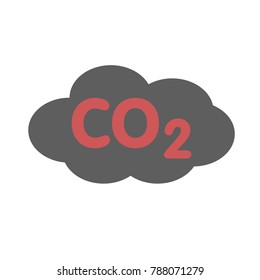 co2 pollution sign - environment icon