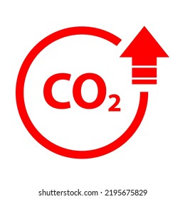 CO2 reduce cloud icon, clean global emission, environment eco design symbol vector illustration .