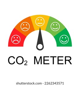 CO2 reduce cloud icon, clean global emission, environment eco design symbol vector illustration .