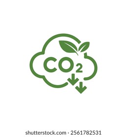 CO2 Reduction Icon vector art