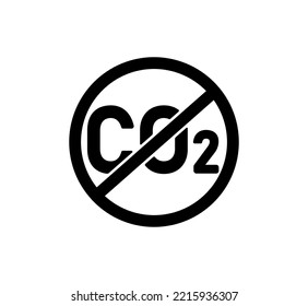 CO2 reduction vector icon illustration