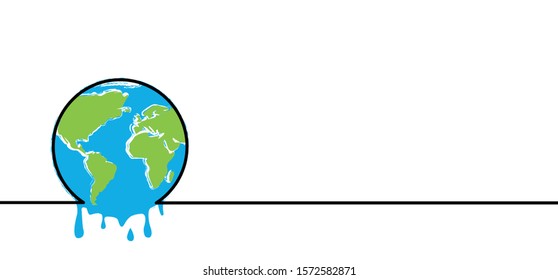 CO2, Stop global warming effect Drought concept melting earth climate change. sos, save the world, earth or planet. Cartoon, climate justice now. Vector worldwide view map environment saying day.