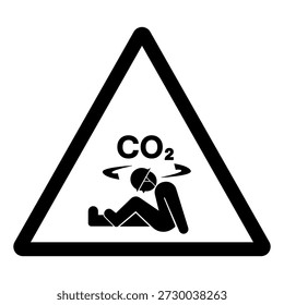 CO2 Symbol Sign ,Vector Illustration, Isolate On White Background Label. EPS10
