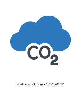 Farbsymbol der Co2-Vektorillustration 