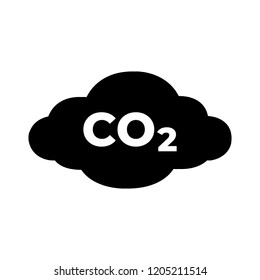 co2 vector icon, logo on white background