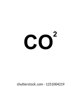 CO2 vector icon. CO2 sign on white background. CO2 icon for web and app