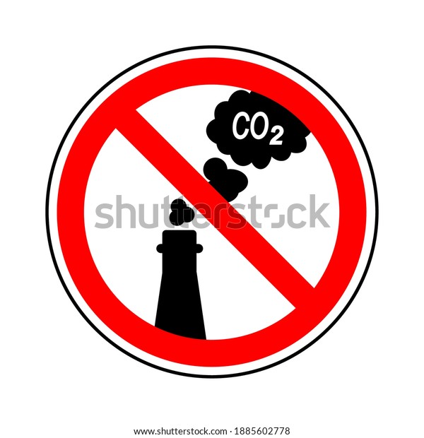 Co2 Vector Illustration Air Pollution Due Stock Vector (Royalty Free ...