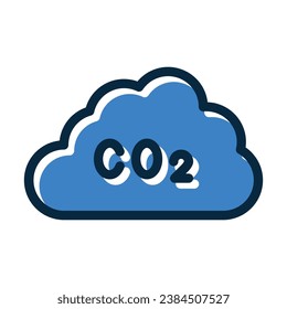 Co2 Vector Thick Line Filled Dark Colors Icons For Personal And Commercial Use.
