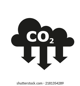 CO2-Warnzeichenrahmen Vektorgrafik
