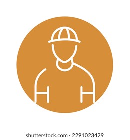 Coach black line icon. Self development. Pictogram for web page.
