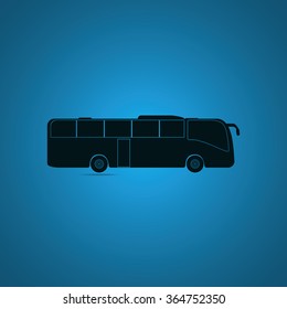 Coach bus icon.