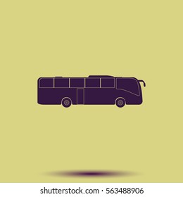 Coach bus icon.