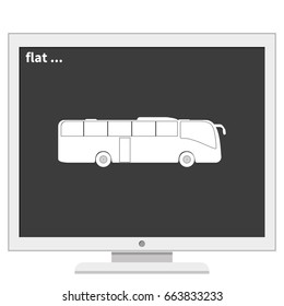 Coach bus icon.