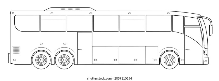 Coach bus vector stock illustration